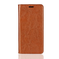 Funda de Cuero Cartera con Soporte para Huawei P30 Naranja