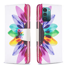 Funda de Cuero Cartera con Soporte Patron de Moda Carcasa B01F para Nokia G11 Multicolor