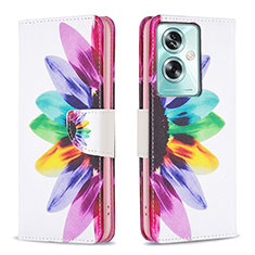 Funda de Cuero Cartera con Soporte Patron de Moda Carcasa B01F para Oppo A2 5G Multicolor