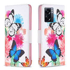 Funda de Cuero Cartera con Soporte Patron de Moda Carcasa B01F para Oppo A56S 5G Vistoso