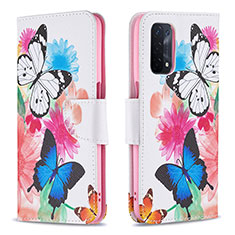 Funda de Cuero Cartera con Soporte Patron de Moda Carcasa B01F para Oppo A74 5G Vistoso