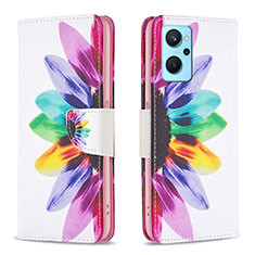 Funda de Cuero Cartera con Soporte Patron de Moda Carcasa B01F para Oppo A96 4G Multicolor