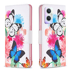 Funda de Cuero Cartera con Soporte Patron de Moda Carcasa B01F para Oppo A96 5G Vistoso