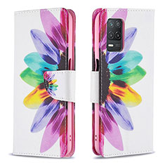 Funda de Cuero Cartera con Soporte Patron de Moda Carcasa B01F para Realme 8s 5G Multicolor