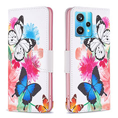 Funda de Cuero Cartera con Soporte Patron de Moda Carcasa B01F para Realme 9 Pro+ Plus 5G Vistoso