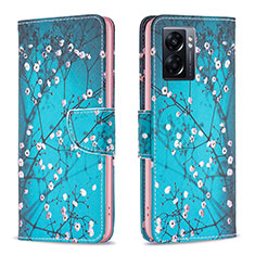 Funda de Cuero Cartera con Soporte Patron de Moda Carcasa B01F para Realme Q5i 5G Cian