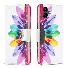 Funda de Cuero Cartera con Soporte Patron de Moda Carcasa B01F para Samsung Galaxy A04 4G Multicolor