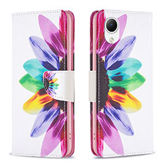 Funda de Cuero Cartera con Soporte Patron de Moda Carcasa B01F para Samsung Galaxy A23 5G SC-56C Multicolor