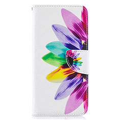 Funda de Cuero Cartera con Soporte Patron de Moda Carcasa B01F para Samsung Galaxy A30S Multicolor