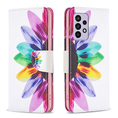 Funda de Cuero Cartera con Soporte Patron de Moda Carcasa B01F para Samsung Galaxy A33 5G Multicolor