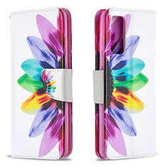 Funda de Cuero Cartera con Soporte Patron de Moda Carcasa B01F para Samsung Galaxy S20 FE 4G Multicolor