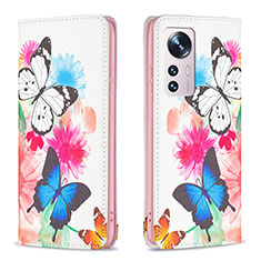 Funda de Cuero Cartera con Soporte Patron de Moda Carcasa B01F para Xiaomi Mi 12S Pro 5G Vistoso