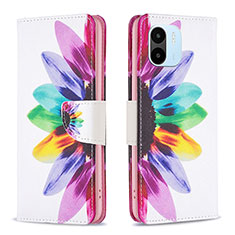 Funda de Cuero Cartera con Soporte Patron de Moda Carcasa B01F para Xiaomi Poco C50 Multicolor