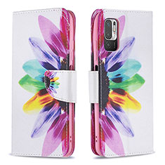 Funda de Cuero Cartera con Soporte Patron de Moda Carcasa B01F para Xiaomi POCO M3 Pro 5G Multicolor