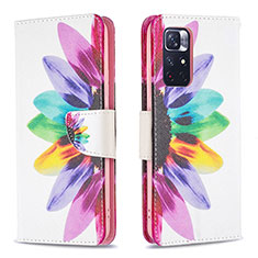 Funda de Cuero Cartera con Soporte Patron de Moda Carcasa B01F para Xiaomi Poco M4 Pro 5G Multicolor