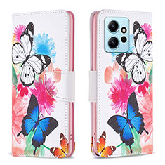 Funda de Cuero Cartera con Soporte Patron de Moda Carcasa B01F para Xiaomi Redmi Note 12 4G Vistoso