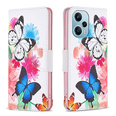 Funda de Cuero Cartera con Soporte Patron de Moda Carcasa B01F para Xiaomi Redmi Note 12 Turbo 5G Vistoso