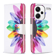 Funda de Cuero Cartera con Soporte Patron de Moda Carcasa B01F para Xiaomi Redmi Note 13 Pro+ Plus 5G Multicolor