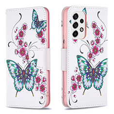 Funda de Cuero Cartera con Soporte Patron de Moda Carcasa B03F para Samsung Galaxy A53 5G Vistoso