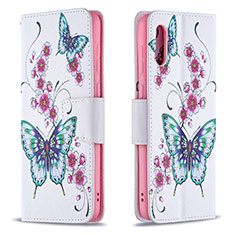 Funda de Cuero Cartera con Soporte Patron de Moda Carcasa B03F para Samsung Galaxy M02 Vistoso