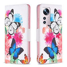 Funda de Cuero Cartera con Soporte Patron de Moda Carcasa B03F para Xiaomi Mi 12S Pro 5G Vistoso