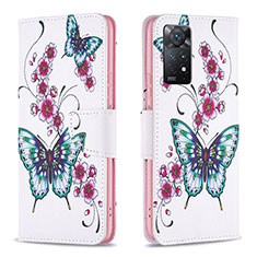 Funda de Cuero Cartera con Soporte Patron de Moda Carcasa B03F para Xiaomi Redmi Note 11 Pro 5G Vistoso