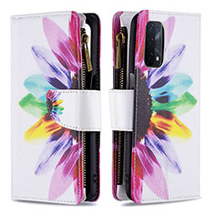 Funda de Cuero Cartera con Soporte Patron de Moda Carcasa B04F para Oppo A54 5G Multicolor