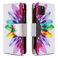 Funda de Cuero Cartera con Soporte Patron de Moda Carcasa B04F para Samsung Galaxy A81 Multicolor