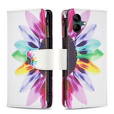 Funda de Cuero Cartera con Soporte Patron de Moda Carcasa B04F para Samsung Galaxy F14 5G Multicolor