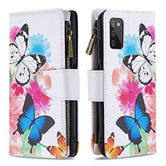 Funda de Cuero Cartera con Soporte Patron de Moda Carcasa B04F para Samsung Galaxy M02s Vistoso