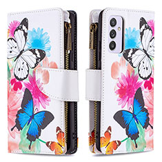 Funda de Cuero Cartera con Soporte Patron de Moda Carcasa B04F para Samsung Galaxy M14 5G Vistoso