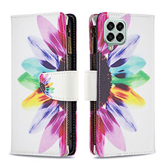 Funda de Cuero Cartera con Soporte Patron de Moda Carcasa B04F para Samsung Galaxy M33 5G Multicolor