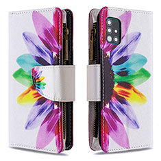 Funda de Cuero Cartera con Soporte Patron de Moda Carcasa B04F para Samsung Galaxy M40S Multicolor