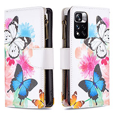 Funda de Cuero Cartera con Soporte Patron de Moda Carcasa B04F para Xiaomi Poco X4 NFC Vistoso