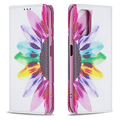 Funda de Cuero Cartera con Soporte Patron de Moda Carcasa B05F para Xiaomi Redmi Note 10 4G Multicolor