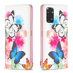 Funda de Cuero Cartera con Soporte Patron de Moda Carcasa B05F para Xiaomi Redmi Note 11 4G (2022) Vistoso