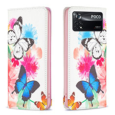 Funda de Cuero Cartera con Soporte Patron de Moda Carcasa B05F para Xiaomi Redmi Note 11E Pro 5G Vistoso