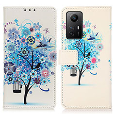 Funda de Cuero Cartera con Soporte Patron de Moda Carcasa D02Y para Xiaomi Redmi Note 12S Azul