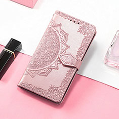 Funda de Cuero Cartera con Soporte Patron de Moda Carcasa H05 para Apple iPhone 13 Pro Oro Rosa