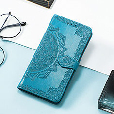 Funda de Cuero Cartera con Soporte Patron de Moda Carcasa H06 para Apple iPhone 14 Plus Azul