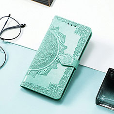 Funda de Cuero Cartera con Soporte Patron de Moda Carcasa H06 para Apple iPhone 14 Verde