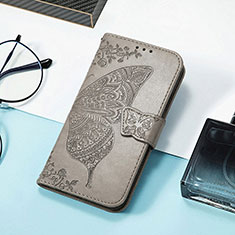 Funda de Cuero Cartera con Soporte Patron de Moda Carcasa H08 para Apple iPhone 13 Gris