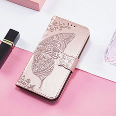 Funda de Cuero Cartera con Soporte Patron de Moda Carcasa H08 para Apple iPhone 13 Oro Rosa