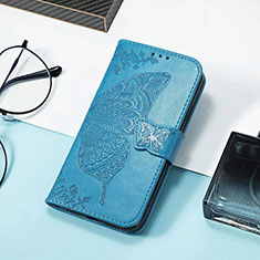 Funda de Cuero Cartera con Soporte Patron de Moda Carcasa H08 para Apple iPhone 14 Plus Azul