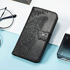 Funda de Cuero Cartera con Soporte Patron de Moda Carcasa H08 para Apple iPhone 15 Pro Max Negro