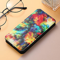 Funda de Cuero Cartera con Soporte Patron de Moda Carcasa H09 para Apple iPhone 16 Pro Vistoso