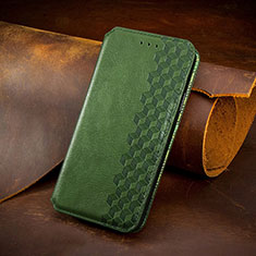 Funda de Cuero Cartera con Soporte Patron de Moda Carcasa H14 para Apple iPhone 14 Plus Verde