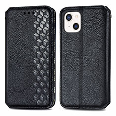 Funda de Cuero Cartera con Soporte Patron de Moda Carcasa H15 para Apple iPhone 13 Mini Negro