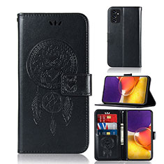 Funda de Cuero Cartera con Soporte Patron de Moda Carcasa JX1 para Samsung Galaxy A24 4G Negro