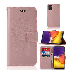 Funda de Cuero Cartera con Soporte Patron de Moda Carcasa JX1 para Samsung Galaxy F34 5G Oro Rosa